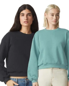 American Apparel - ReFlex Women's Fleece Crewneck Sweatshirt - RF494 - Picture 1 of 8