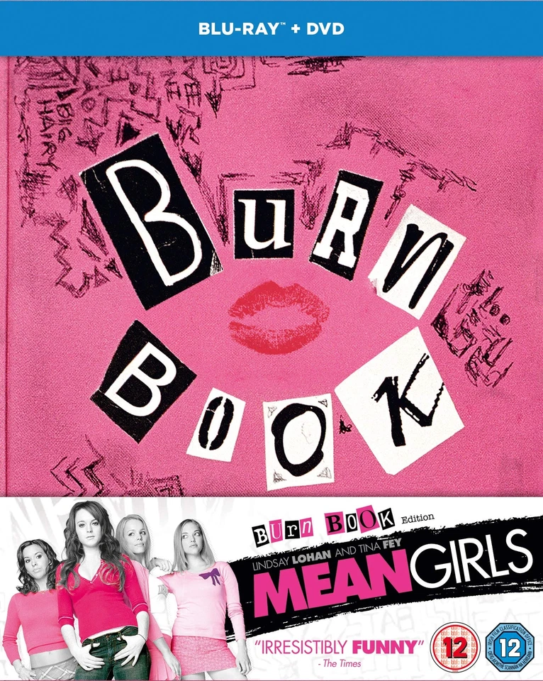 Mean Girls 15th Anniversary Burn Book Edition DVD Blu-ray 2019