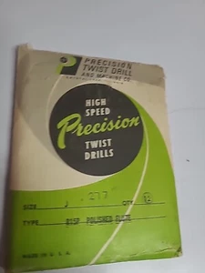 12 Precision J polierte Flötenbohrer HSS USA NEU Vintage - Bild 1 von 4