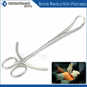 Forceps de réduction osseuse pointues incurvées instruments orthopédiques 7"