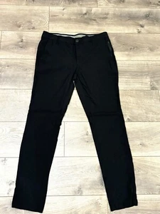 DKNY Golf Pants Men’s Size 30X32 Black Flat Front - Picture 1 of 10