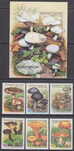 TOGO Sc # 1882O-U CPL MNH JUEGO de 6 + S/S - HONGOS - Imagen 1 de 1