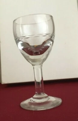 ancien verre à liqueur, verre épais, bistrot - Photo 1/4