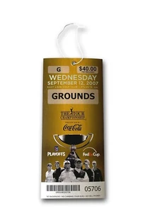 2007 Fedex Cup PGA Authentic Ticket East Lake Grounds 9/12 Woods Scott Furyk - Picture 1 of 3