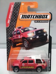 Matchbox Superfast / MB 911 - Toyota Tacoma Lifeguard - Red - Model Pickup x1 - Picture 1 of 5