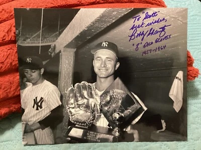 BOBBY SHANTZ FIRMADO” A SCOTT” 8 VECES GANADOR DEL GUANTE DE ORO-Atletismo-Yankees Foto 1 de 3