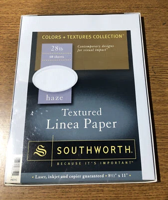 Colección Southworth Colores + Texturas 60 Hojas Color - Haze 8 1/2 x 11 Foto 1 de 4