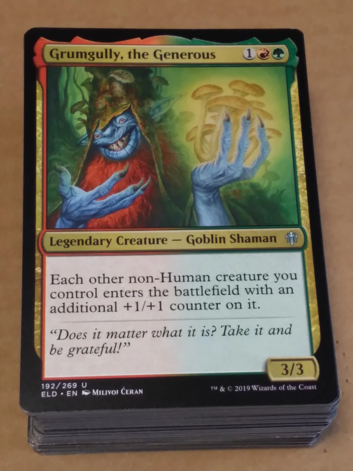 Custom Commander Deck: Grumgully, the Generous - MTG EDH Gruul (R/G) creatures - Image 1 of 1