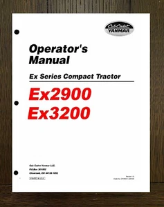 EX2900 & EX3200Tractor Operator Maint Manual Cub Cadet Yanmar  - PAPER MANUAL - Picture 1 of 16