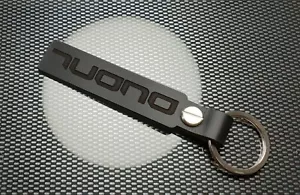 TUONO BLACK LEATHER KEYRING APRILIA TUONO V4 1100 MOTORCYCLE NEW B - Picture 1 of 8