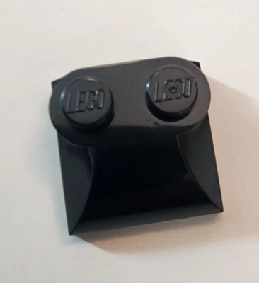 LEGO Black Slope, Curved 2 x 2 x 2/3 with 2 Studs and Curved Sides 47457 - Image 1 of 2