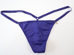 NEW Victoria's Secret VTG 2012 Silky Charm V-String Thong Panties ONE SIZE O/S