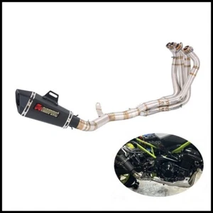 Sistema de escape completo tubo de cabezal 51 mm silenciador escape para Kawasaki Z900 2017-2024 - Imagen 1 de 13