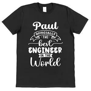 Personalisiertes T-Shirt Bester Ingenieur Elektrik Struktur Mechanisch Vater Ehemann - Bild 1 von 20