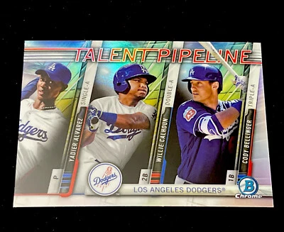 2017 Bowman Chrome Cody Bellinger #TP-LAD Talent Pipeline RC-Dodgers - Image 1 of 2