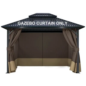 Aoodor Tenda Gazebo 10' x 10' Ricambio Universale 4 Pannelli Laterali - Foto 1 di 8