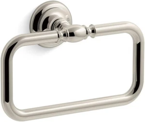 Kohler K-72571-SN Artifacts 8" Towel Ring, Vibrant Polished Nickel - Picture 1 of 2