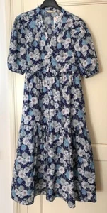 VESTITO STAMPA PAUL & JOE COTONE A BALZE OVERSIZED MEZZE MANICHE TAGLIA S - Foto 1 di 7