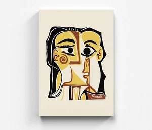 Picasso Leinwandbild Frauen Wandbilder Kunst Leinwand Modern Art Bild - Foto 1 di 7