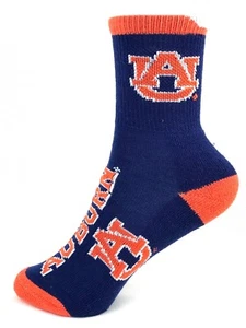 Calze giovanili Auburn Tigers blu navy e arancione tacco punta e polsino - Foto 1 di 3
