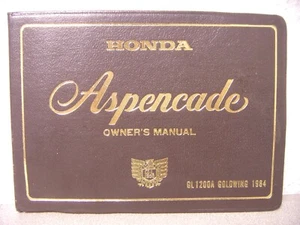 Honda GL1200a '84 owners manual - Picture 1 of 5