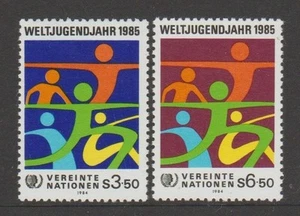 UNITED NATIONS VIENNA 1984 International Youth Year Design Set MNH $1.00 - Picture 1 of 1