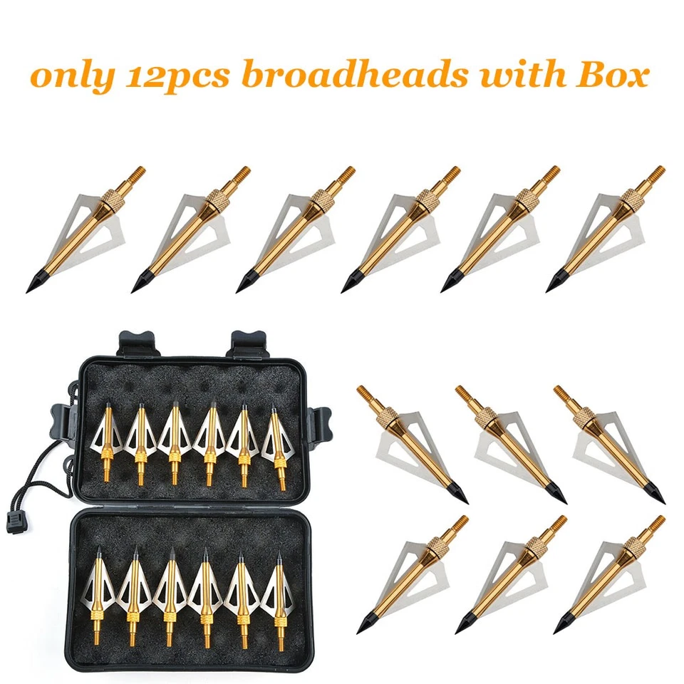 12 piezas pernos de ballesta de 20 pulgadas flechas de carbono o cabezas anchas de caza levas LED carcaj Foto 1 de 4