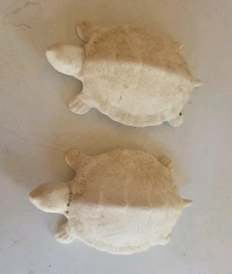 Vintage Naughty Turtles Anatomically Correct Male and Female Unpainted Ceramic - Image 1 of 2