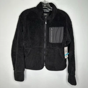 Athleta Girl Zip Up So Toasty Fleece Jacket In Black Size XL 14 Yrs BNWT! - Picture 1 of 15