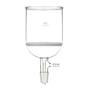 350ml 24/29 Glass Buchner Funnel W/10mm Core Filter Vacuum Adapter Lab Glassware - Picture 1 of 1