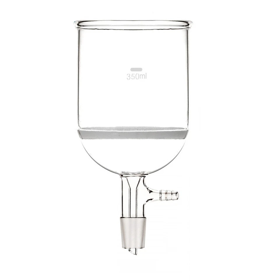 350ml 24/29 Glass Buchner Funnel W/10mm Core Filter Vacuum Adapter Lab Glassware - Image 1 of 1