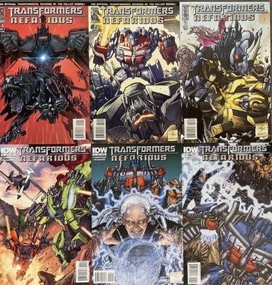 Transformers Nefarious #1, 2,3,4,5,6 Cover B Complete Series/Set (2010) IDW - Image 1 of 4