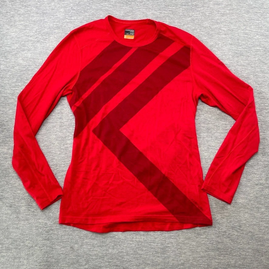 Camisa Térmica Rompehielos Hombres M Roja Oasis Manga Larga Crew Summit Capa Base DEFECTUOSA Foto 1 de 4