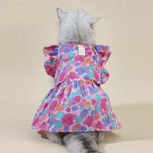 Cotton Puppy Princess Skirt Spring Summer Dog Costume Skirt Pet Dress Puppy - Picture 1 of 15