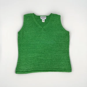 Maglione maglia verde Pendleton vintage gilet donna taglia M petite - Foto 1 di 4
