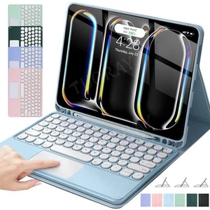 Funda con teclado táctil mouse para iPad Pro 12,9"/Pro 13" M4/Air 13" pulgadas M2 2024 - Imagen 1 de 56