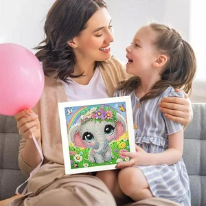 DIY- DIY Diamond Art Painting Kits For Kids, Full Drill Art... Crystal Q5L1 - Picture 1 of 15