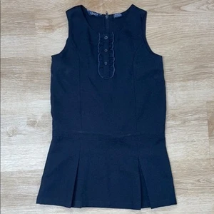 Chaps Navy Blue XL/6X Sleeveless Uniform Tunic Style Dress - Picture 1 of 7