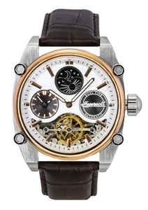 Ingersoll The Varsity Silver Skeleton Dial Automatic Casual Men's Watch I15401 - Picture 1 of 4