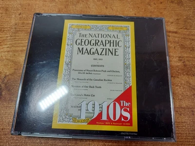 Juego de CD-ROM interactivo de 3 partes de la revista National Geographic de colección de la década de 1910 Foto 1 de 4