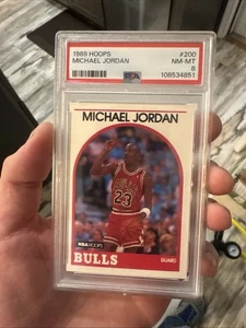 1989 HOOPS #200 MICHAEL JORDAN PSA 8 - Picture 1 of 7
