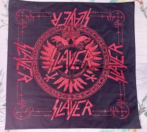 Slayer Bandana Black Red Eagle Heavy Metal Band Merch - Picture 1 of 4