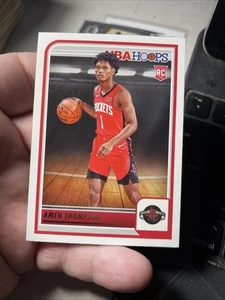 2023-24 Aros Baloncesto Amen Thompson #242 RC Houston Rockets Novato - Imagen 1 de 2