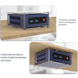 Pour Beelink S12Pro Mini PC Support de montage acrylique installation facile gain de place - Photo 1/12