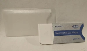 Sony Original Memory Stick Duo Adapter Aluminum Authentic MSAC-M2 - Picture 1 of 4