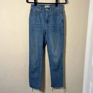 Madewell Perfect Vintage Jeans in Earlside Wash Raw Hem Edition Size 25 - Picture 1 of 9