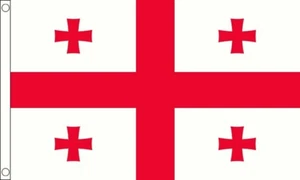 GEORIGIAN ( GEORIGIA) FLAG 5ft X 3ft - Picture 1 of 1