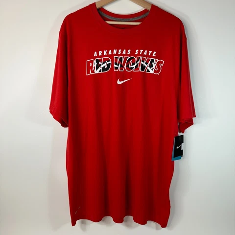Nike Arkansas State Red Wolves True Graphic T-Shirt Red Mens 2XL XXL Cover