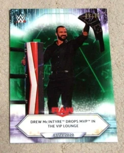 2021 Topps WWE #79 Drew McIntyre Drops MVP Dark Green Parallel /99 - Picture 1 of 2