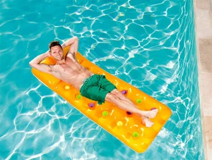 Fashion Lounge Inflatable Float Mat Swim Pool Beach Mattress Bestway H2GO SunTan - Picture 1 of 6